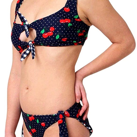 NWT JUICY COUTURE Reversible Swim Bikini Set - Picture 6 of 10